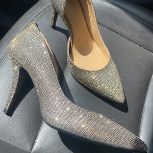 MICHAEL Michael Kors Gold Heels